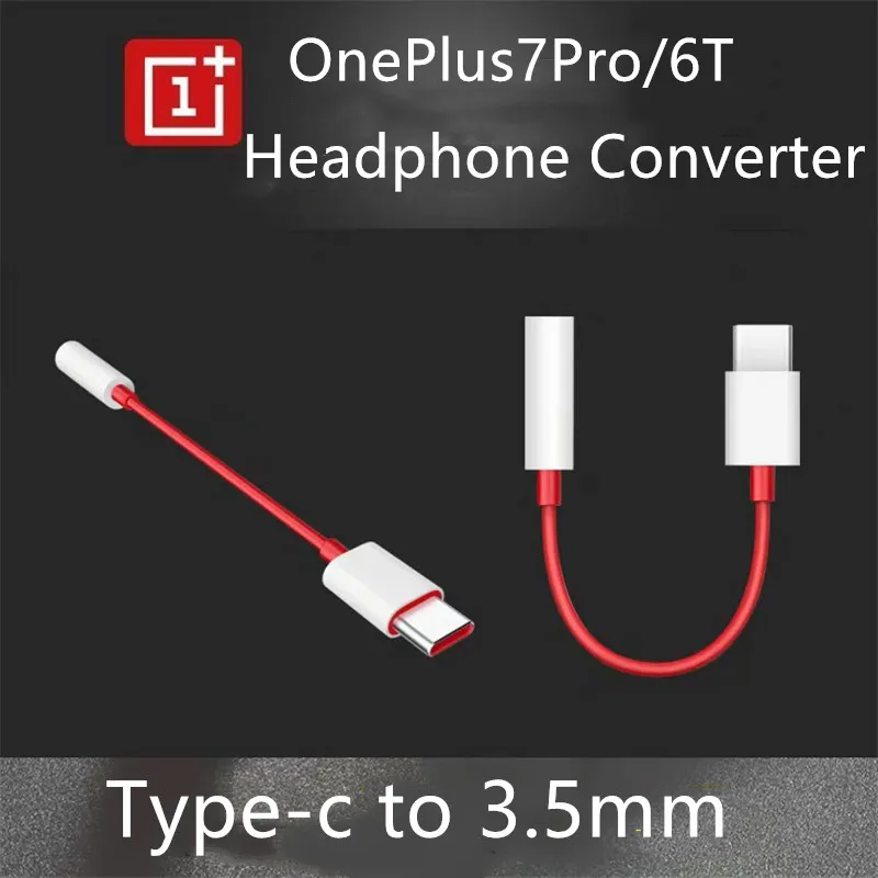 

Original Oneplus 7Pro/ 6T Type-C To 3.5mm Jack Headphone Converter Type C Earphone Cable Adapter For One plus 1+ Xiaomi Mix 2
