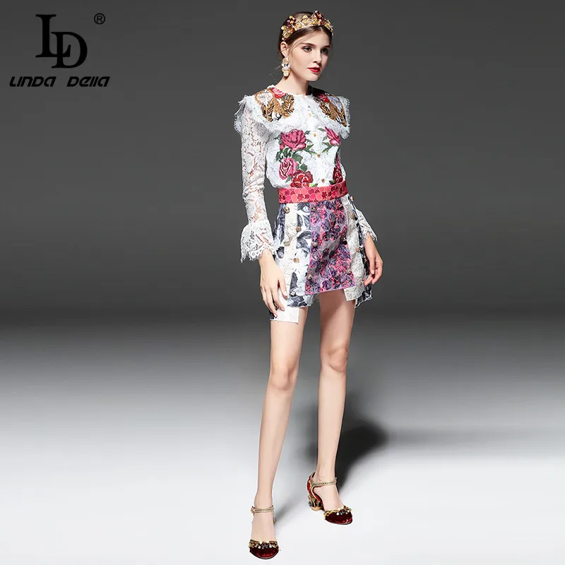 LD LINDA DELLA/высококачественные модные дизайнерские комплекты костюмов из 2