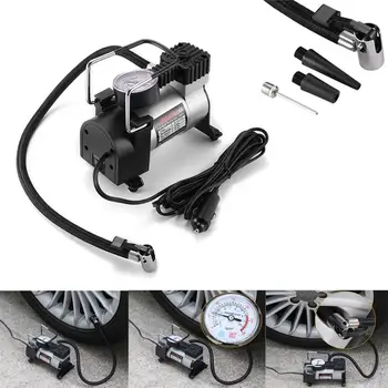 

Onever 12V 150PSI Displacement Auto Tire Inflator Portable Air Compressor Pump With Cigarette For Cars Bicycles Motorcycles