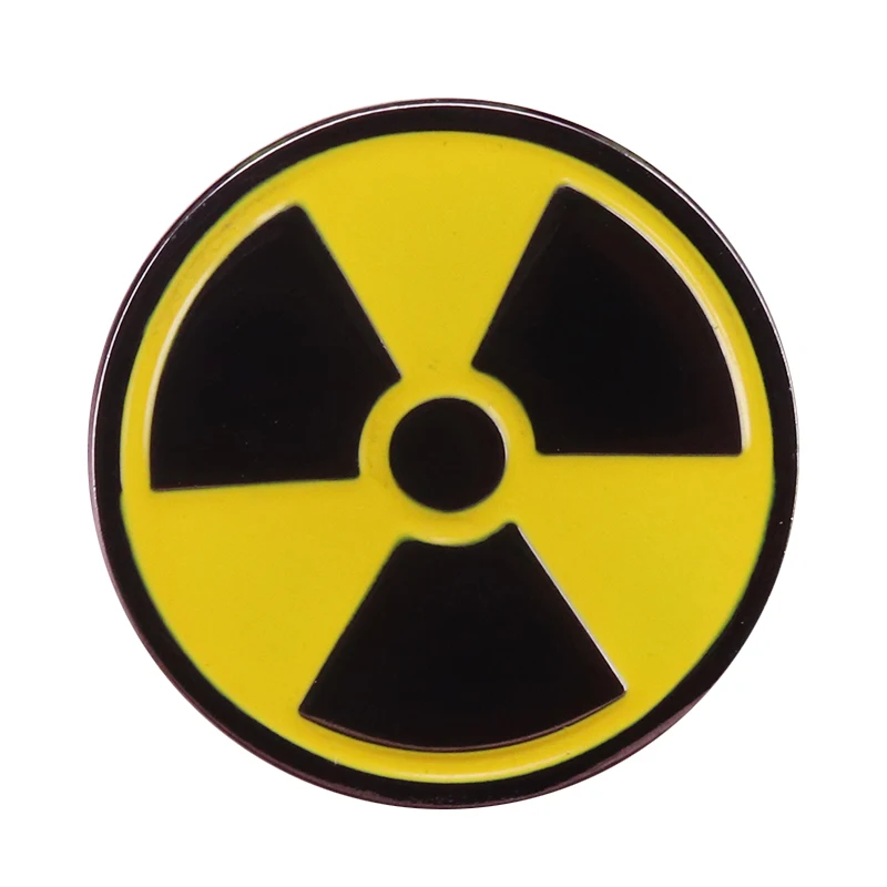 

Radioactive Fallout symbol button badge funny game pins unisex jackets backpack accessory