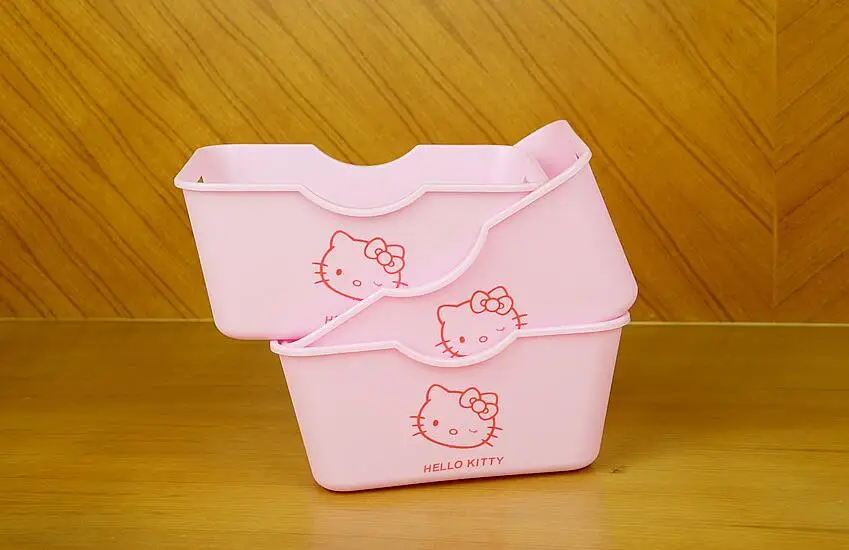 Рисунок «Hello Kitty» образы мультфильма прямоугольный ящик для хранения отделочных игрушка Макияж Организатор Jewelry Box Организатор