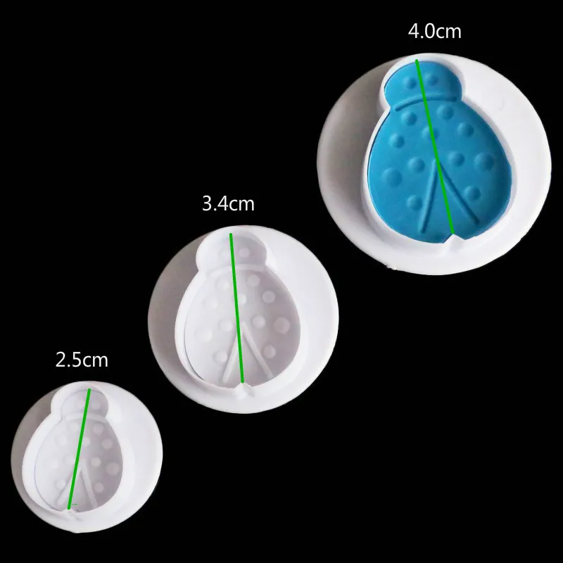3 шт./компл. Божья коровка форма насекомое резак Печенье сахарное ремесло помадка Плунжер подарок украшения торта формочка форма для печенья