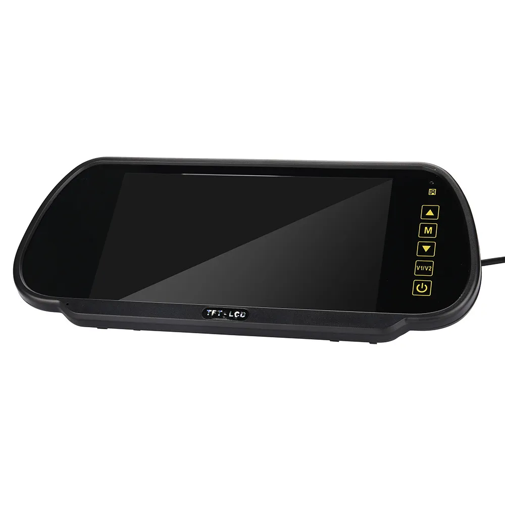 7 LCD Mirror Monitor+Wireless Car Reverse Rear View Backup Camera Night Vision (9)