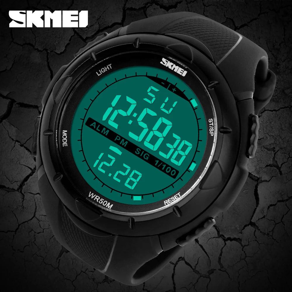 

Men Climbing Fashion Sports Digital Wristwatches Big Dial Military Watches Alarm Shock Resistant Waterproof Watch