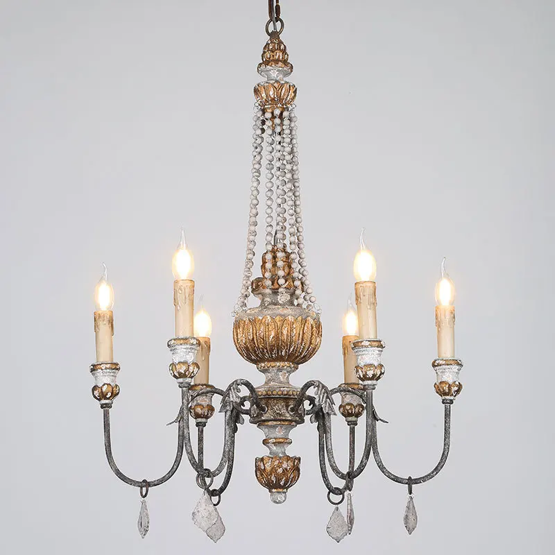 HAIXIANG Vintage Retro Wood Chandelier Living Room Staircase Ceiling Lamp Middle Ages Lighting Art Light Fixtures | Лампы и освещение