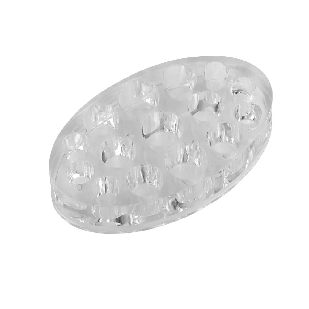 

Oval 15 Holes Acrylic Tattoo Ink Cup Cap Holder Stand Microblading Tattoo Pigment Cup Container Permanent Makeup Tattoo Supplies