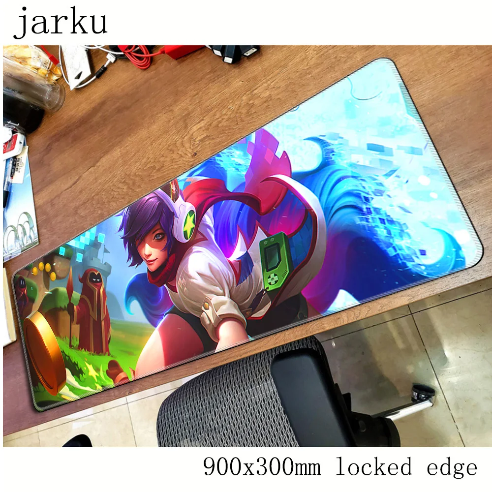 Игровой коврик для мыши Ahri 900x300 мм большой игровой ноутбука с заблокированными
