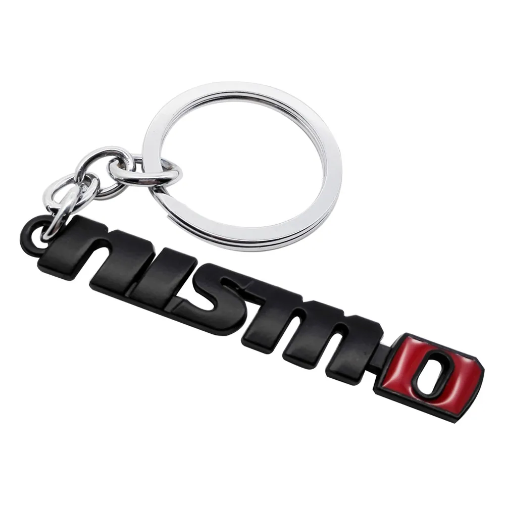 

Creative Car Styling Nismo Keychain For Nissan Qashqai j11 Juke Tiida Note X-trail Teana Altima Leaf Key Pendant Metal Keyring