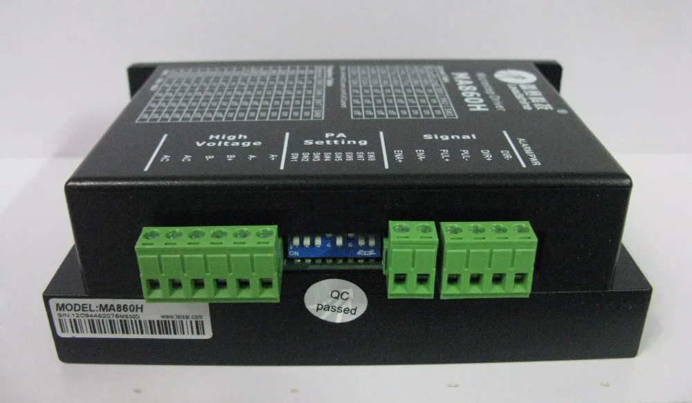 Leadshine 2 phase stepper Driver MA860H work 24-80 VDC out1.8A to 7.2A fit NAME 34 Stepper motor 3.5NM or 4.5NM Leadshine 2 phase stepper Driver MA860H work 24-80 VDC out1.8A to 7.2A fit NAME 34 Stepper motor 3.5NM or 4.5NM