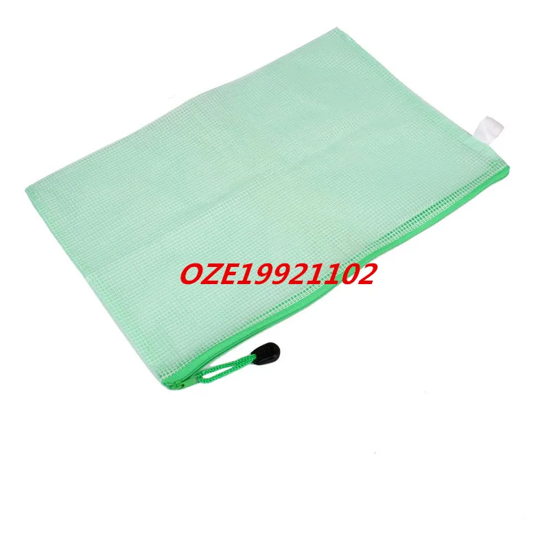Green 1 шт. сетке молнии ясно 34 см x 23,5 см папка сумка для A4 Бумага - Цвет: Green