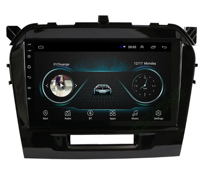 Perfect 2.5D 9 inch Android 9.0 Car DVD Multimedia Player For Suzuki Vitara 2015 2016 2017 2018 2019 GPS Navigation radio BT WIFI MAP 18