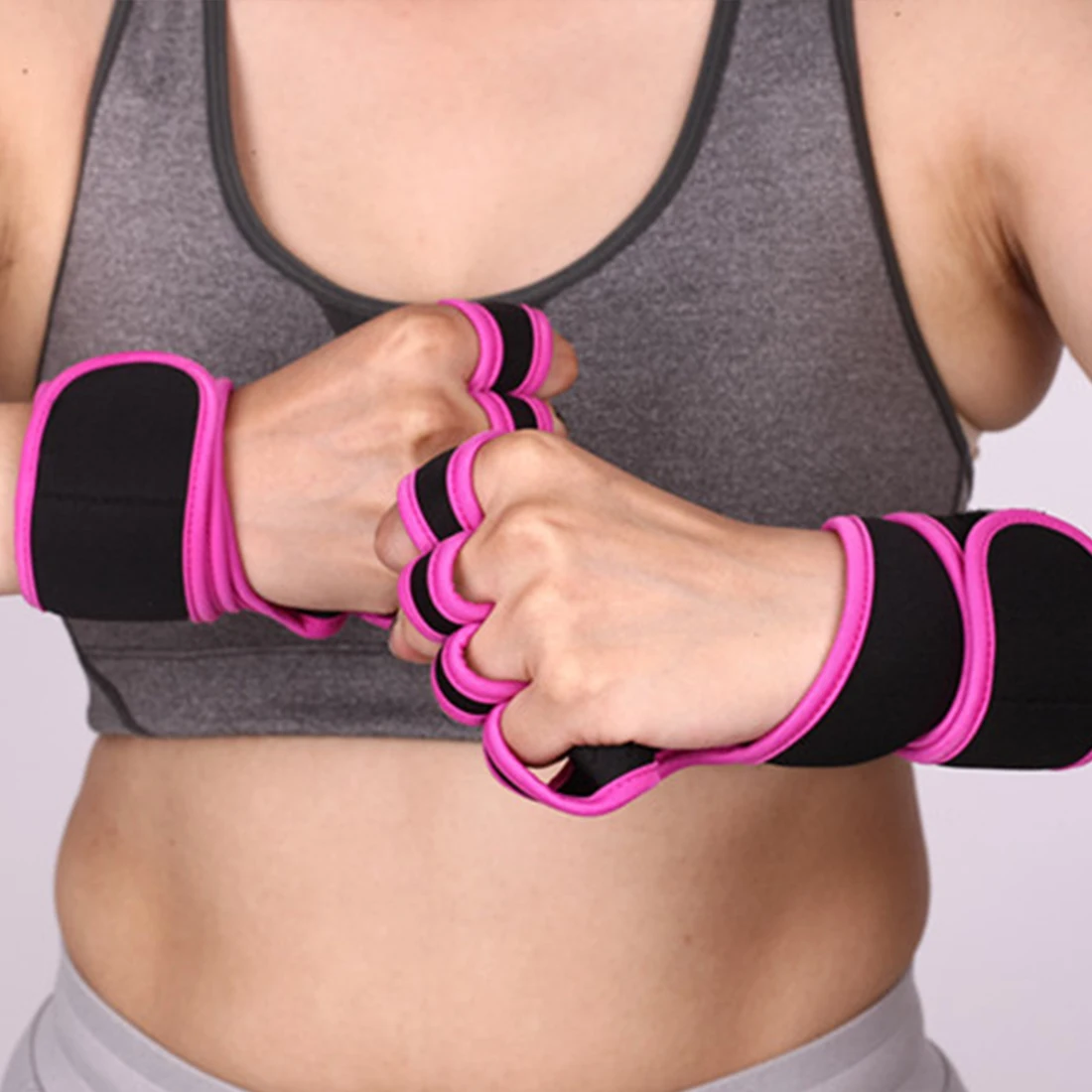 

High Quality Wrist Strap Fitness Gym Fitness Strap Hand Peace Finger Palm Wrist Protector Dumbbells Horizontal Bar Sports Gloves