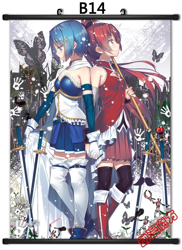 Японская декоративная картина аниме Puella Magi Madoka Magica персонажи сексуальной