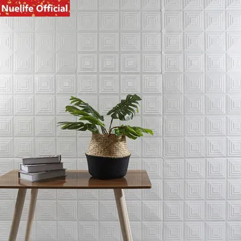 

3D Square DIY Wall Sticker Bedroom Restaurant Ceiling kids Room Waterproof Anti-collision Self-adhesive Soft Pack Wallpaper