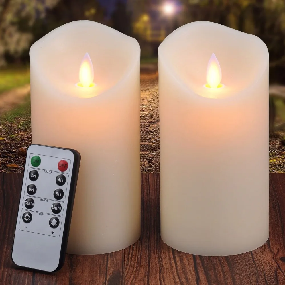 Buy 2 Pieces 3.25"x6" LED Flameless Candles with