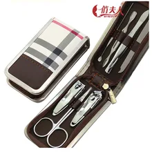 7 шт./компл. профессиональные кусачки для ногтей кутикулы Щипцы Педикюр Маникюр Очиститель ногтей резак комплект чехол Красота инструмента дома существенно