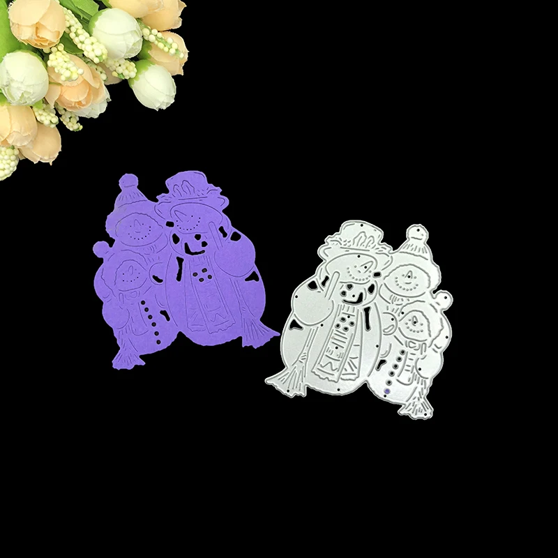 

Julyarts Scrapbooking Cutting Dies Metal Christmas Winter Snowman DIY Embossing Frame Template Punch Fustelle