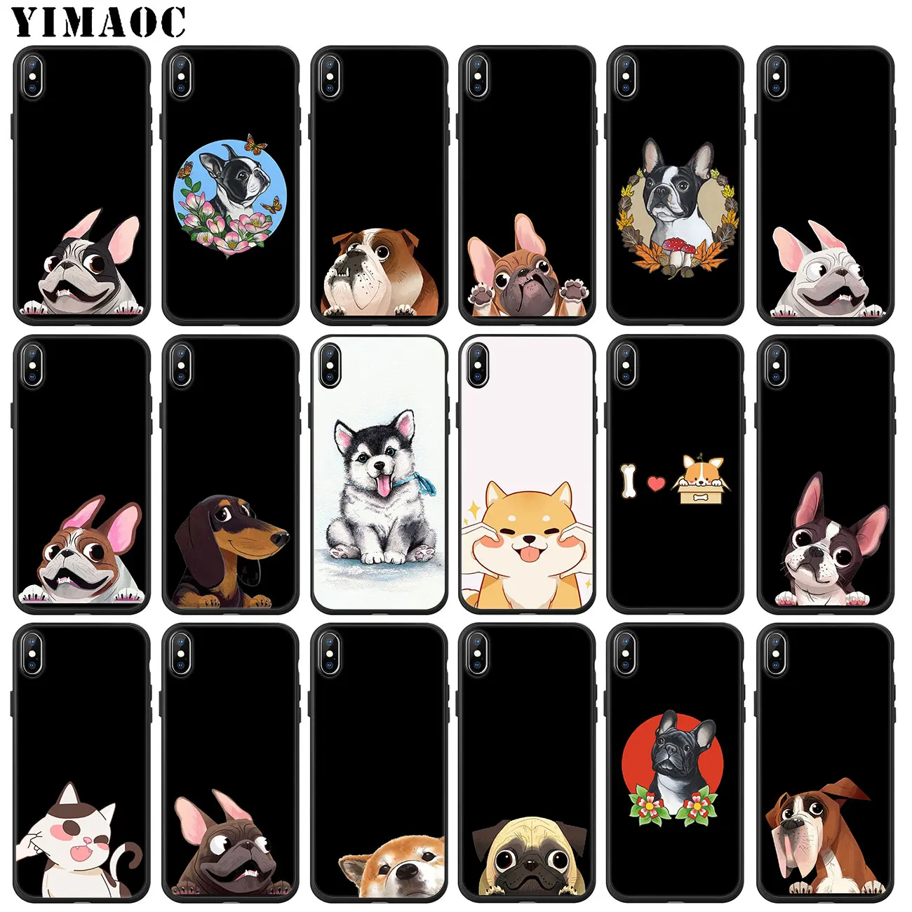 Мягкий силиконовый чехол YIMAOC для iPhone 11 Pro XS Max XR X 6 6S 7 8 Plus 5 5S SE 10 | Мобильные телефоны