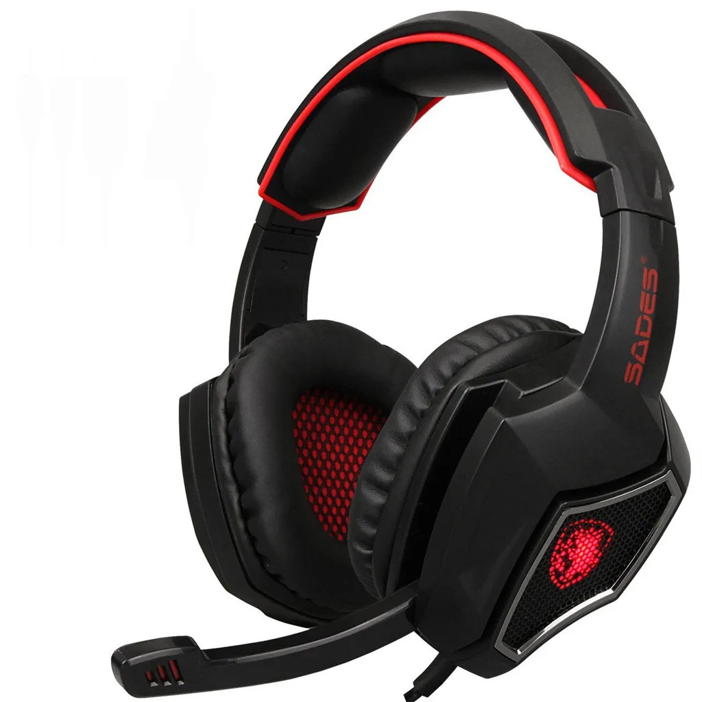 EPULA двойные 3 5 + USB люминесцентные профессиональные Проводные Игровые наушники с