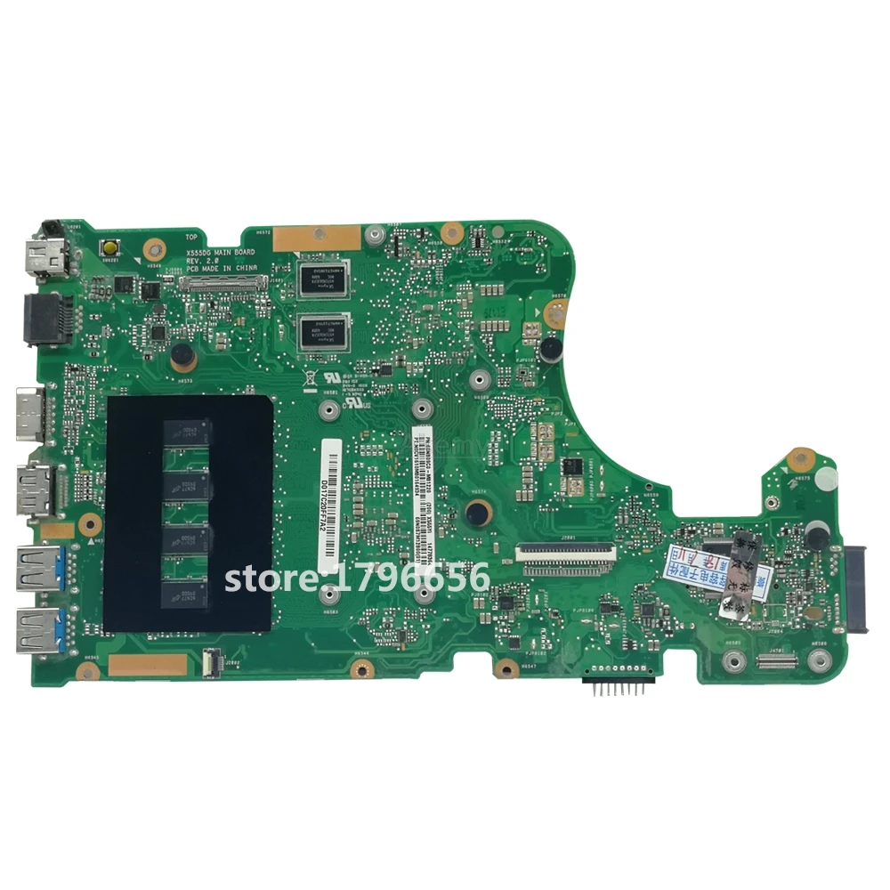 X555Yi X555DG محمول اللوحة الأم ل ASUS X555D X555DG X555Y X555Yi اللوحة اللوحة اختبار 100% موافق 4 GB RAM A4-7210U 4 النوى
