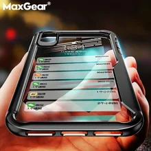 MaxGear акриловый противоударный чехол для телефона для iPhone 6 6s 7 8 Plus прозрачная задняя крышка для iPhone X XS XR XS Max 4 5 5S SE чехол