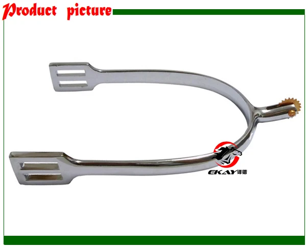 Оцинкованный лошадиный шпор с медной ЛОПАТКОЙ, хромированный, серебряный цвет, конский продукт.(SP6107ZM