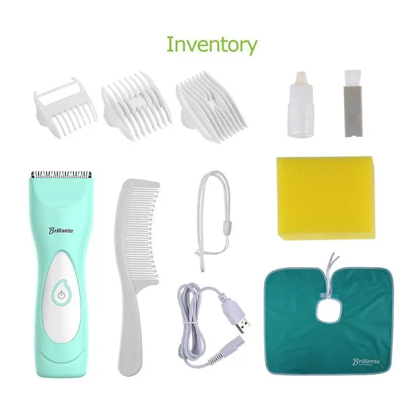 Electric Baby Hair Clipper Kids USB Chargeable Waterproof Hair Trimmer Kits