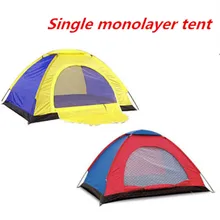 Аутентичная Палатка Однослойная двойная Автоматическая дождевая Одиночная двухместная палатка для кемпинга
