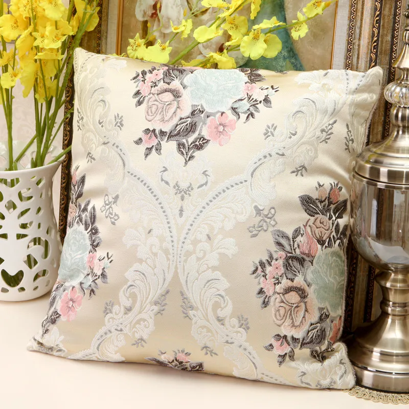 Pillow Case embroidery Velvet fabric geometric Pattern Pillowcase Hot
