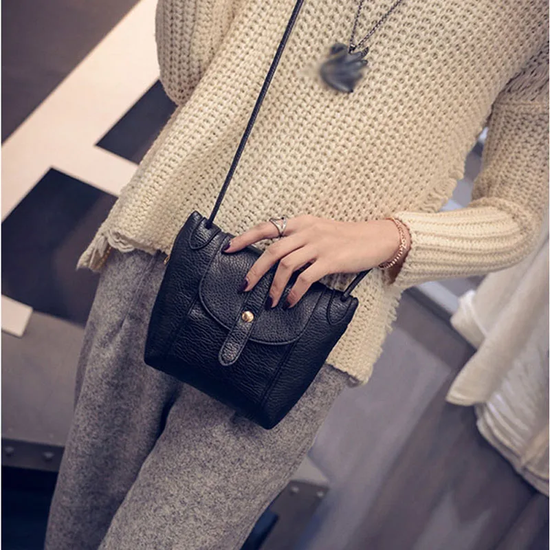 Best 2016 Women Leather Handbags Famous Brand Satchel Messenger Bags