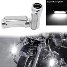 Мотоциклетный аварийный барный светильник с переключателем, светильник для вождения 12 светодиодный для моделей Harley Touring