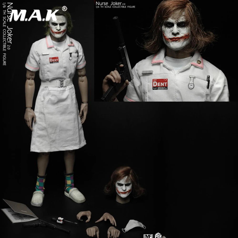 MF11 1/6 коллекционный полный набор Джокер медсестры уродство 2,0 медсестры Джокер 2,0 с двойными головками ваять модель для фанатов коллекция