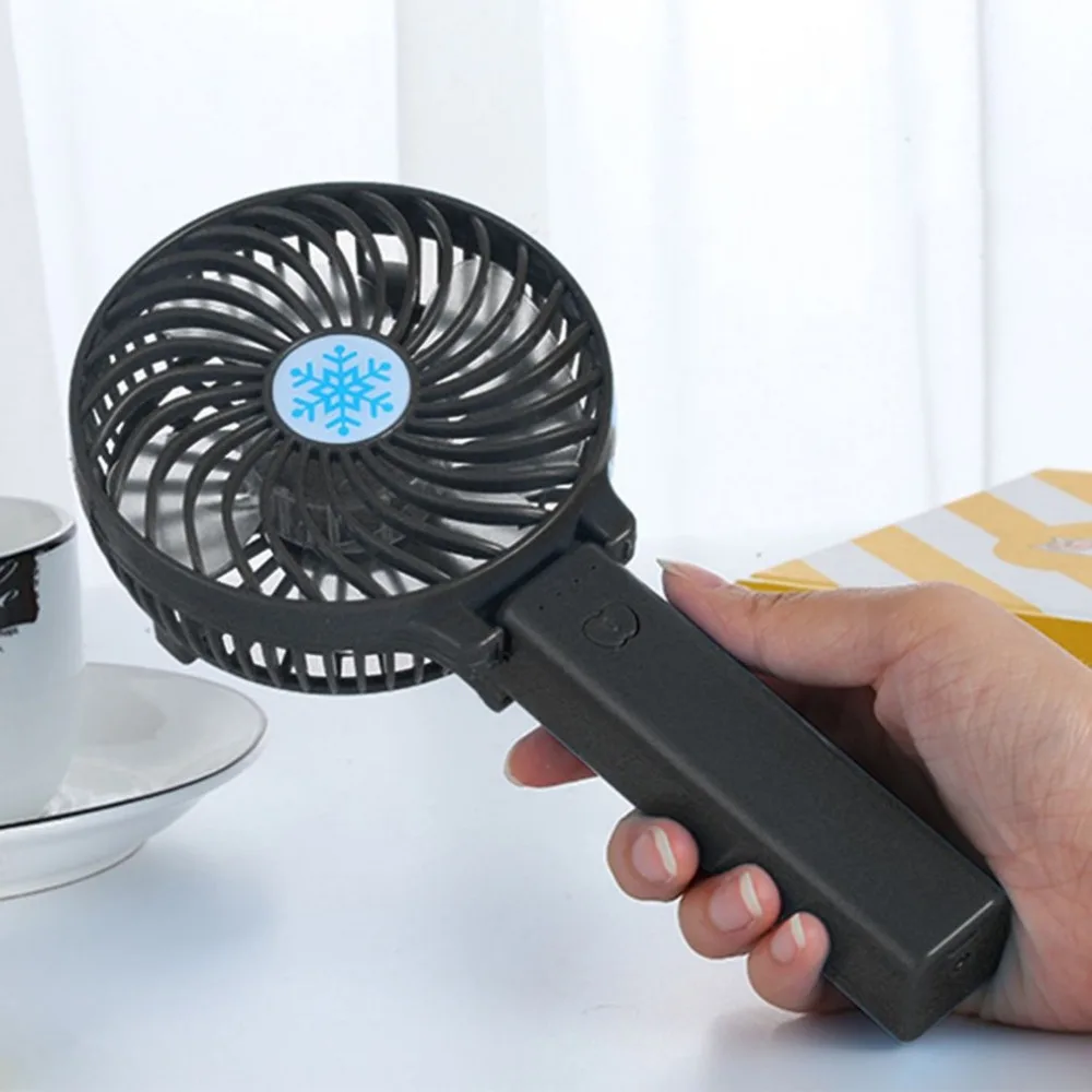

MProtable Handheld Fan 3-Speed Mini USB Rechargeable Fan with 1500mAh Powerbank Battery Quiet Desktop Personal Cooling Fan