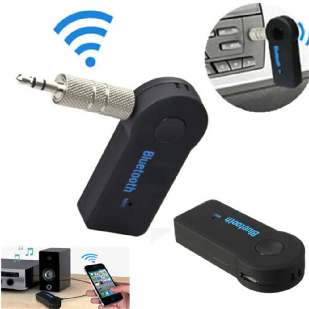 

KOYOT Car Wireless Bluetooth Receiver Speaker Headphone Adapter 3.5MM Audio Stereo Music Receiver Home Hands-free Bluetooth Plug