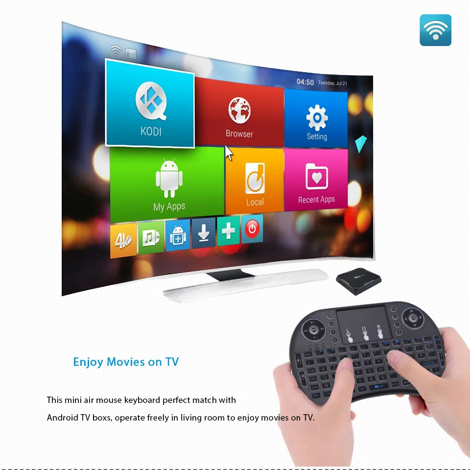 Дешевая 2,4G i8 Беспроводная мини тайская клавиатура без подсветки для Smart tv Android Box Windows PC игра для LG smart tv