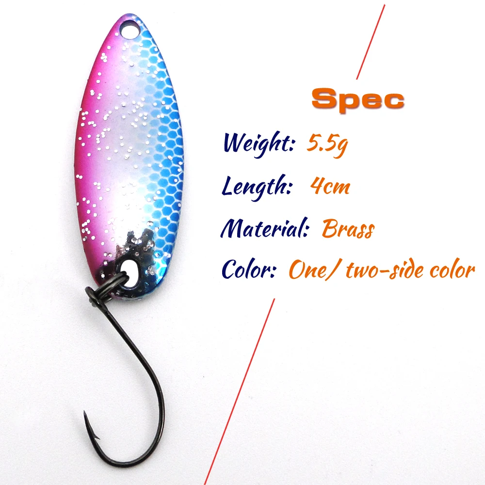 Tomic 1pc 2g 3,5g 5g lake area trout spoons casting micro metal fishing lures artificial bait ultralight