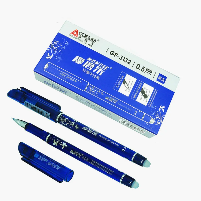 

Erasable Pen Nib 0.5mm Blue Black/ink Pen Ballpoint pen With Cartridge Sales Gifts Boutique Student Stationery Office Writing