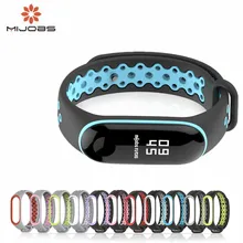 Mi banda 3 Correa deporte correa de muñeca para xiaomi mi banda 3 negro pulsera de silicona para band3 xiaomi mi banda 3 smart watch pulsera