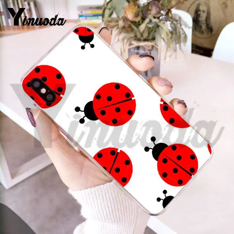 Sept Étoiles Ladybug Housse En Silicone Pour Apple IPhone 13 12 Mini 11 Pro  XS MAX XR X 8 7 6S 6 Plus 5S SE Noir Étui de Téléphone - AliExpress