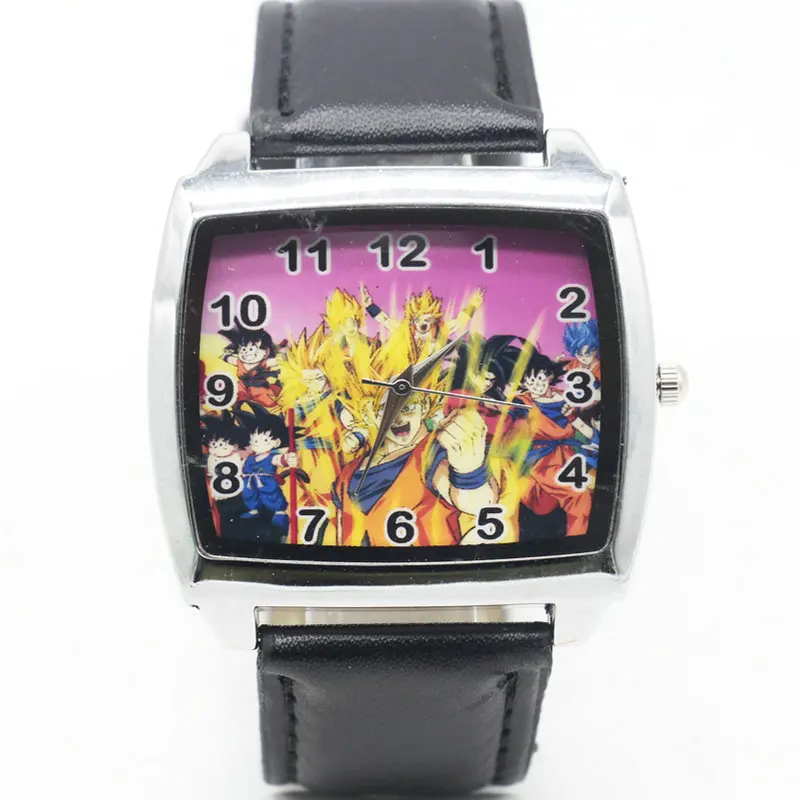 

Cartoon Children dragon ball Watch Fashion Lovely Cute Kids Watches for Student Boy Girl Leather Sports Clock saat