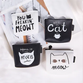 

Fashion Portable Make Up Bag Travel Cosmetic Bags Women Makeup Case Toiletry Wash Storage Pouch Cartoon Cat Beauty Organizer Bag