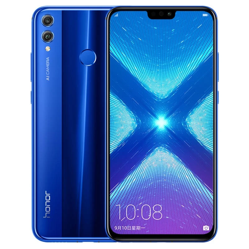 honor 8X global rom, 6,5 дюймовый экран, батарея 3750 мАч, двойная задняя камера 20 МП, Android 8,2, многоязычный смартфон