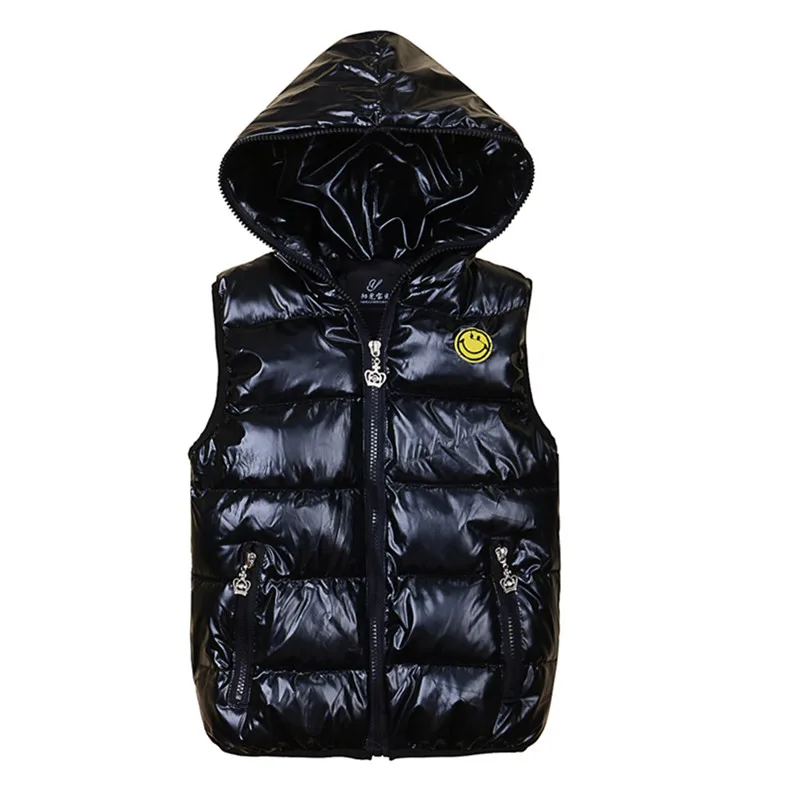 

Children Cotton Vest with Hood Male Child Thickening Thermal Vest Girl's Autumn Winter Vest Children Waistcoat fashion