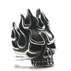 Bague tête de mort en acier inoxydable 316L pour motard, Cool, flamme, chaleur, livraison gratuite ► Photo 2/6