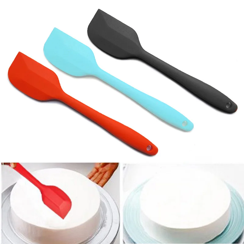 

Colorful High Temperature Resistance Silicone Spatula Baking Rubber Scraper Pastry Cake Scraper Bakery Accessories