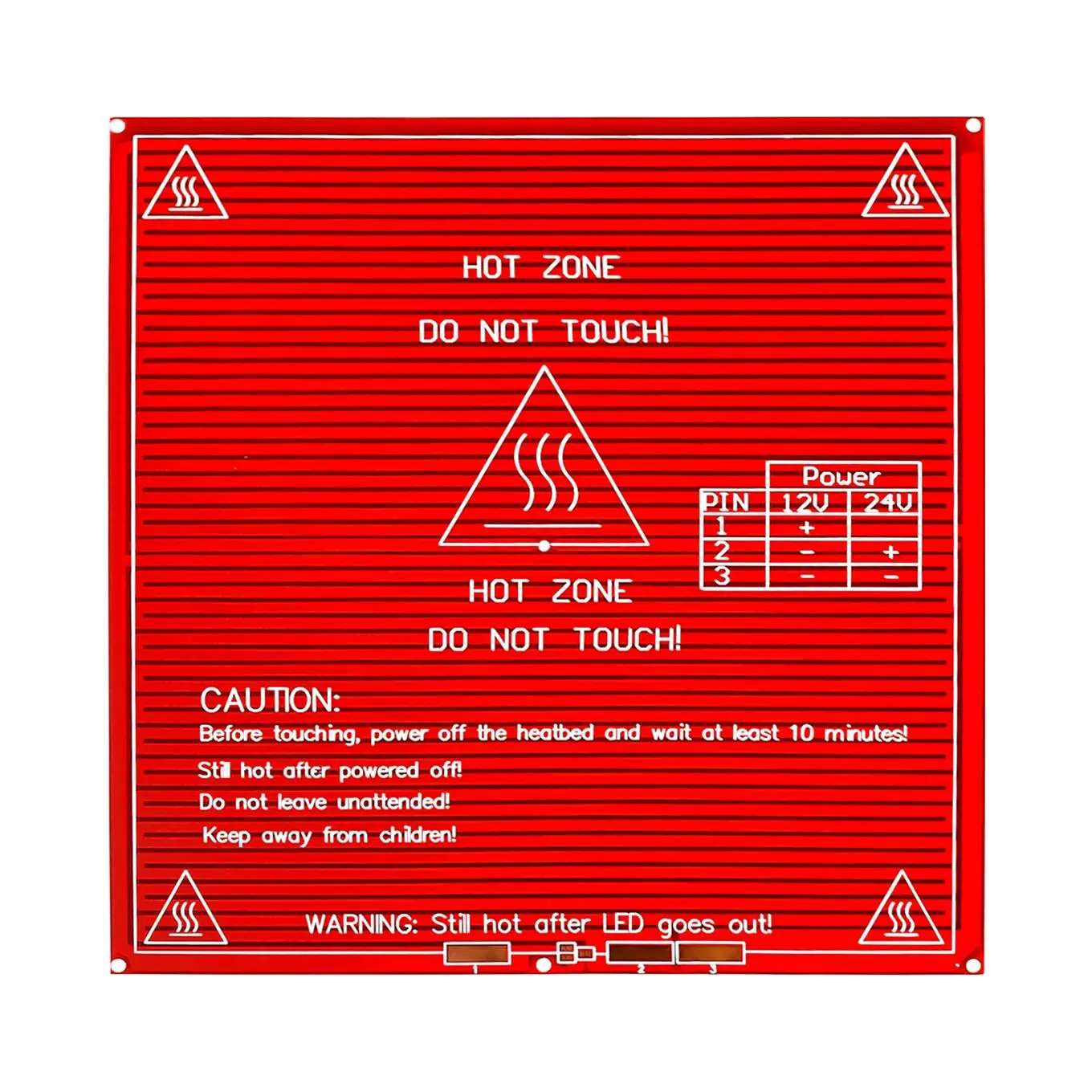 RepRap mendel печатная плата с подогревом Тепловая кровать MK2B для Mendel 3D Принтер Горячая кровать