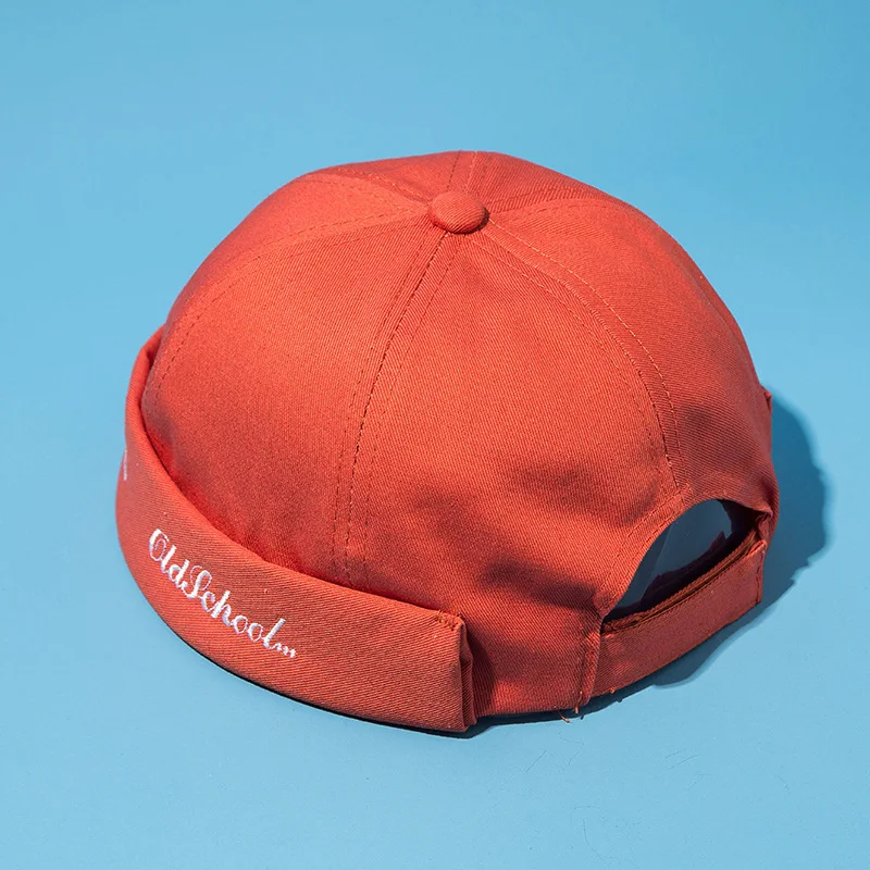 

Retro Brimless Caps Sun Hats Topee Skullcap Unisex Women Men Summer Autumn Harajuku Spring 56-58cm Docker Sailor Biker Cap Men