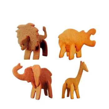 

New Arrival 10 Pieces Jungle Animals Lion Elephant Giraffe Hippo Kitchen Accessories Biscuit 3D Cookie Cutter Set