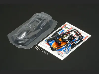 

Tamiya Mini 4WD Racer Transparent Soft Shell Lightning Strike MK2 [95444] Cover For 4-Wheel Drive Accessories
