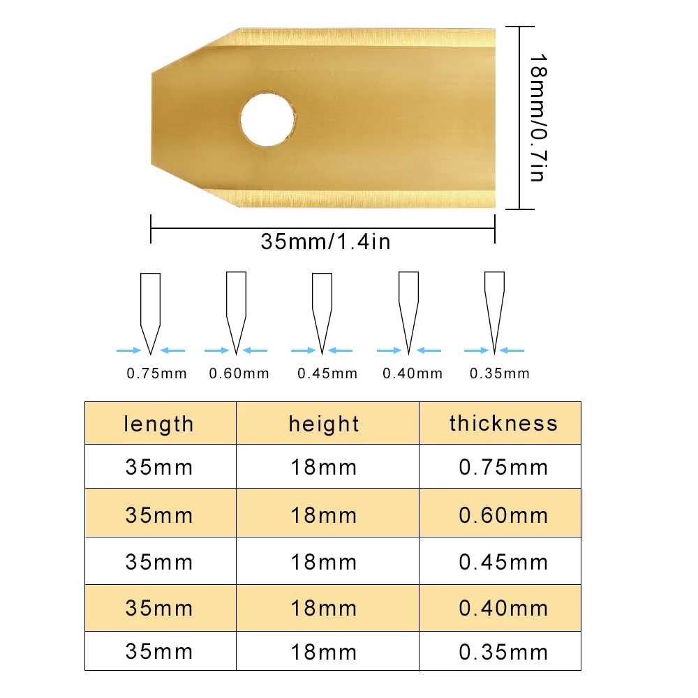 30 шт. Титан покрытием газонокосилка с винтами для Husqvarna Automower 0,45 мм 0,6 мм 0,75 мм сад фрезерный резец лезвий